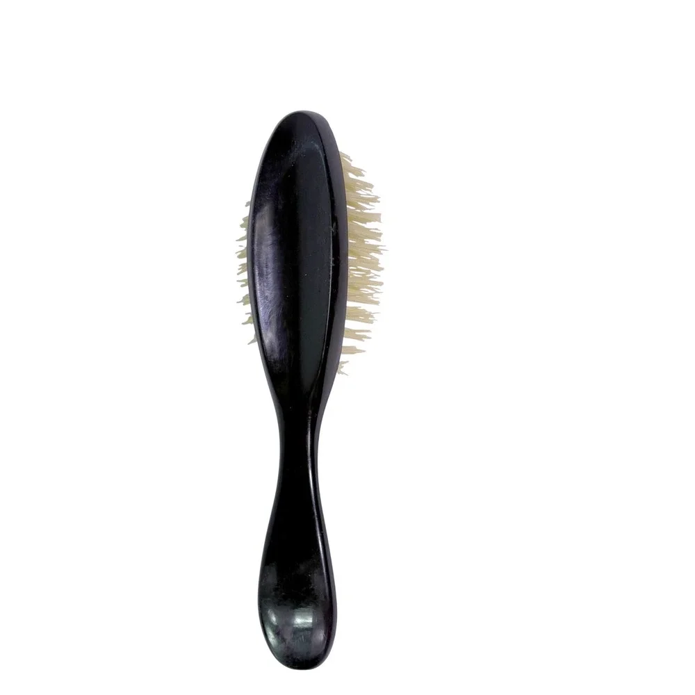 Vtg Avon Natural Performance Flair Hair Brush Brown Handle 7 Row Plastic Bristle